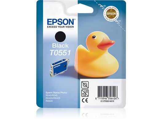 Epson T0551 cartouche d'encre Noir authentique C13T05514010 (TVA incluse)