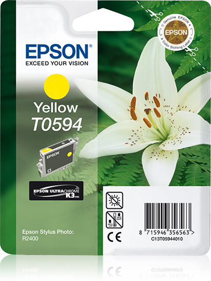 Epson T0594 cartouche d'encre Jaune authentique (TVA incluse)