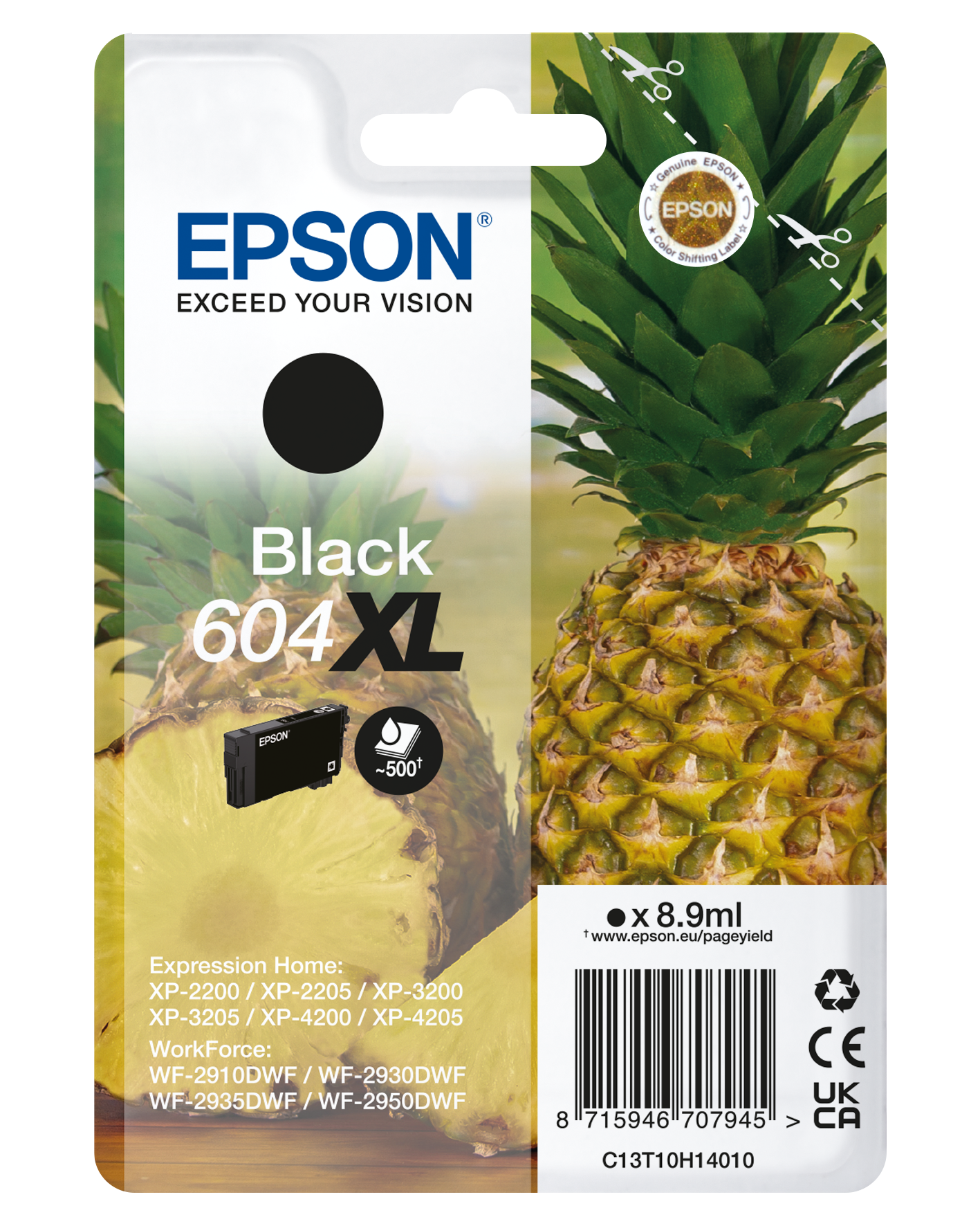 Epson 604XL cartouche d'encre Noire authentique C13T10H14010 (TVA incluse)