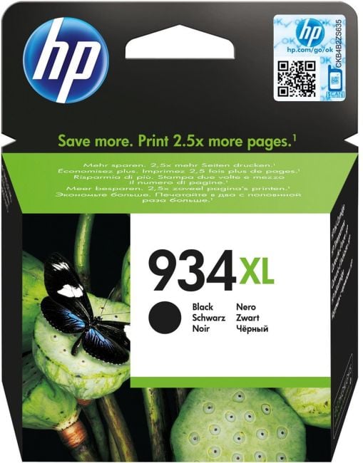 HP 934XL cartouche d'encre Noire authentique C2P23AE (TVA incluse)