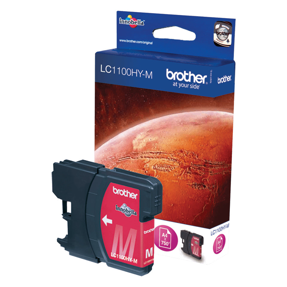 Brother LC1100HY-M cartouche d'encre Magenta authentique (TVA incluse)