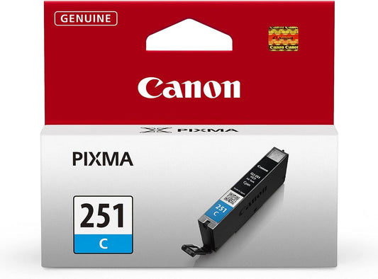 Canon CLI-251 cartouche d'encre Cyan authentique (TVA incluse)