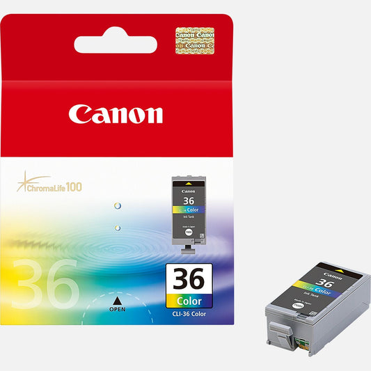 Canon CLI-36 cartouche d'encre Tricolore authentique (TVA incluse)