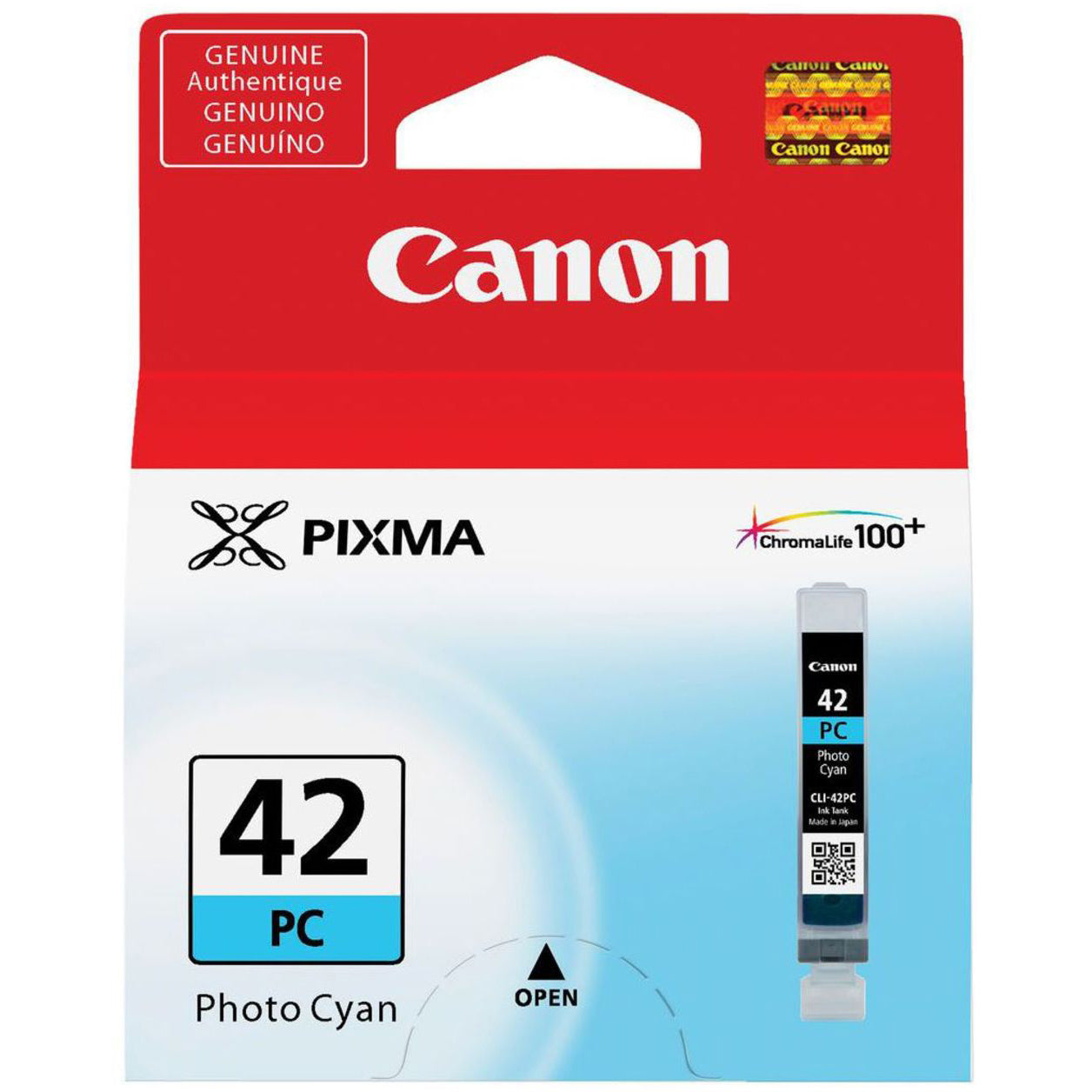 Canon CLI-42 cartouche d'encre Cyan Photo authentique (TVA incluse)