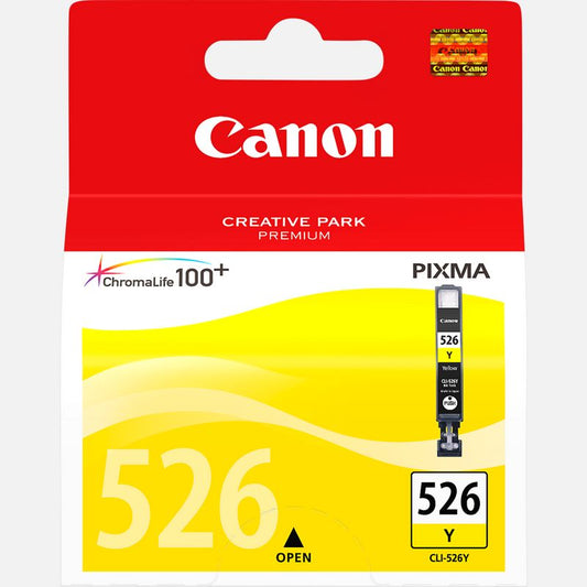 Canon CLI-526 cartouche d'encre Jaune authentique (TVA incluse)