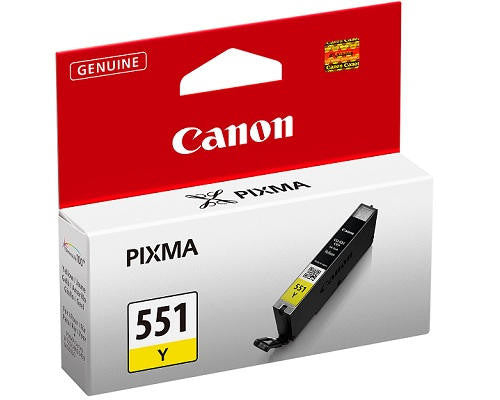 Canon CLI-551 cartouche d'encre Jaune authentique (TVA incluse)