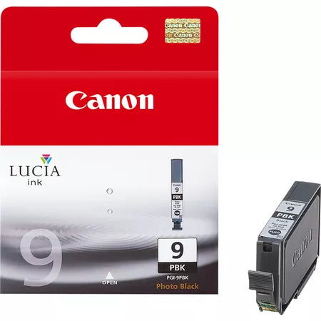 Canon PGI-9 Cartouche d'encre Photo Noire authentique (TVA incluse)