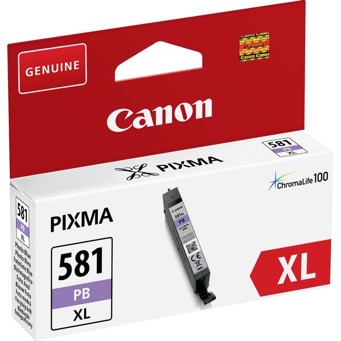 Canon CLI-581XL  Cartouche d'encre Photo Blue authentique (TVA incluse)