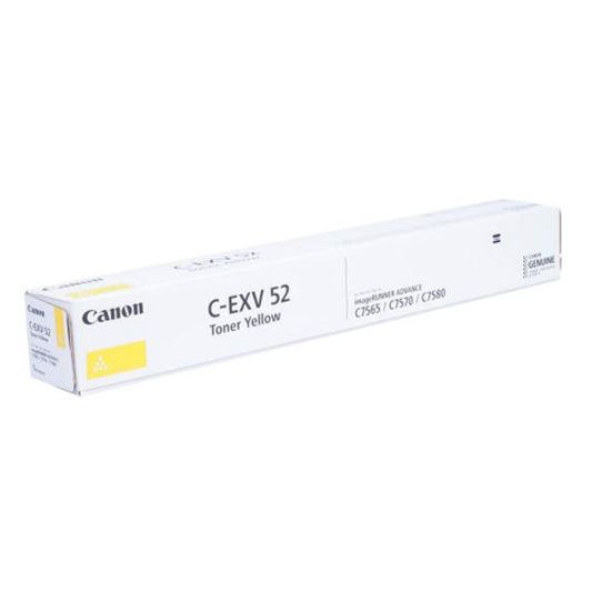 Canon C-EXV52Y (1001C002) Cartouche de toner Jaune authentique (TVA incluse)