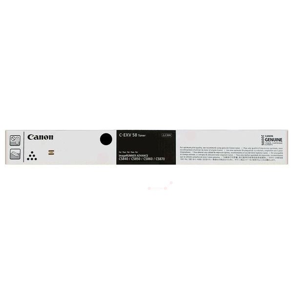 Canon C-EXV58B (3763C002) Cartouche de toner Noir authentique (TVA incluse)