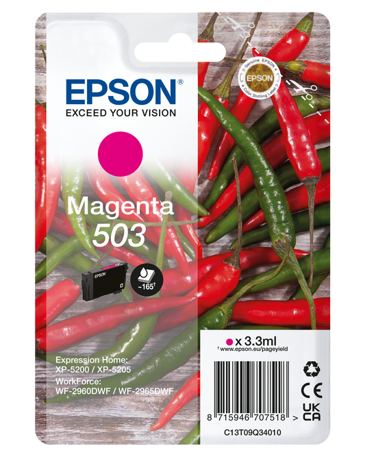 Epson 503 cartouche d'encre Magenta authentique (TVA incluse)