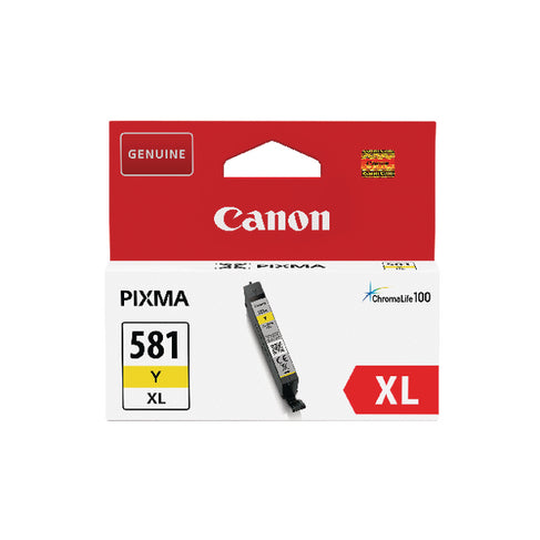 Canon CLI-581XL Cartouche d'encre Jaune authentique (TVA incluse)