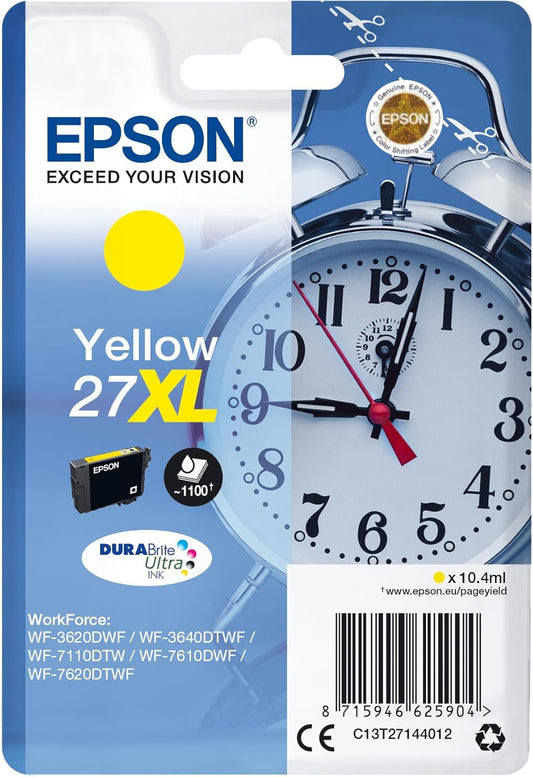 Epson 27XL Jaune cartouche d'encre authentique (TVA incluse)