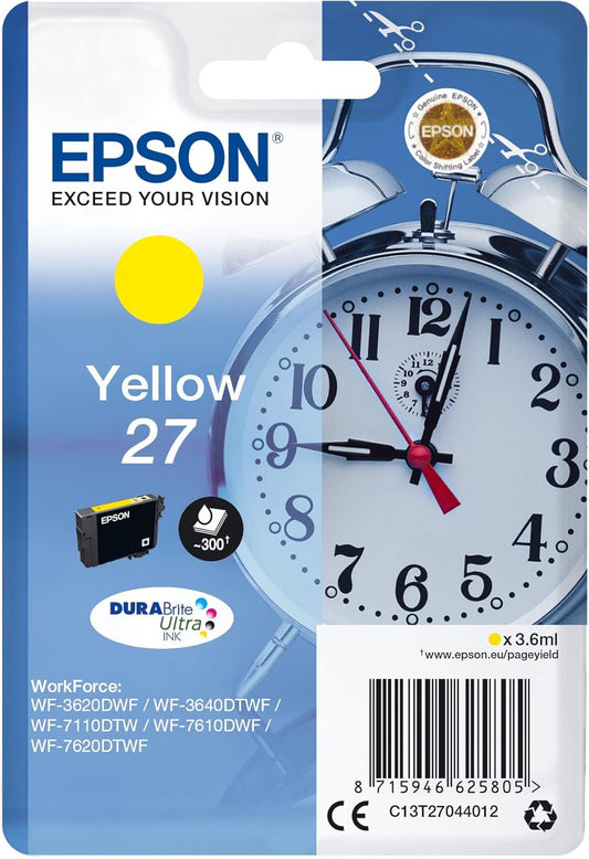 Epson 27 jaune cartouche d'encre authentique (TVA incluse)