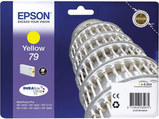 Epson 79 cartouche d'encre Jaune authentique (TVA incluse)
