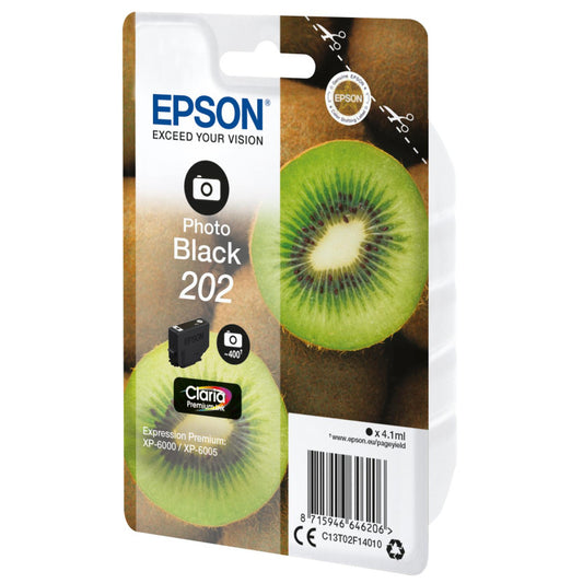 Epson 202 Photo Noir C13T02F14010 cartouche d'encre authentique (TVA incluse)