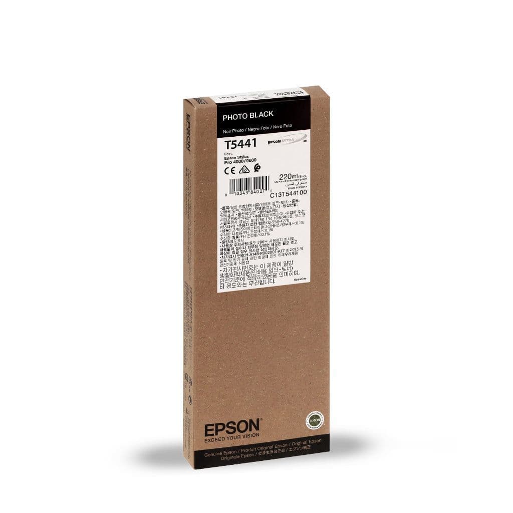 Epson T5441 cartouche d'encre Photo Noire authentique (TVA incluse)