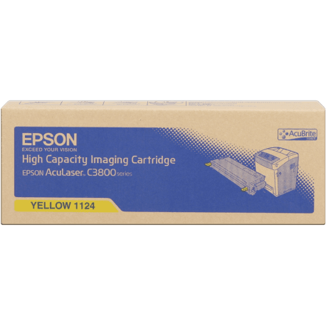 Epson S051124 (C13S051124) Cartouche de toner Jaune authentique (TVA incluse)