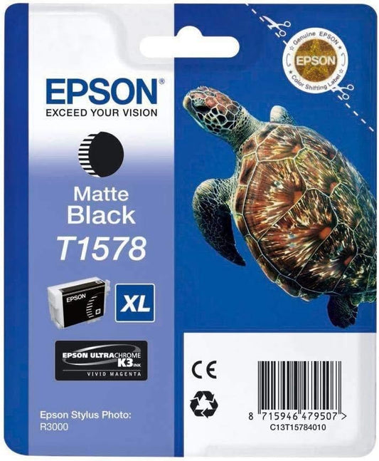 Epson T1578 XL cartouche d'encre noire mat authentique C13T15784010 (TVA incluse)