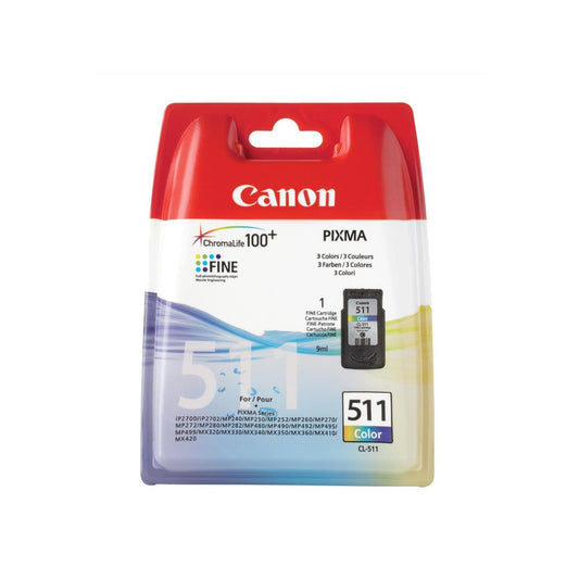 Canon CL-511 cartouche d'encre Tricolore authentique (TVA incluse)