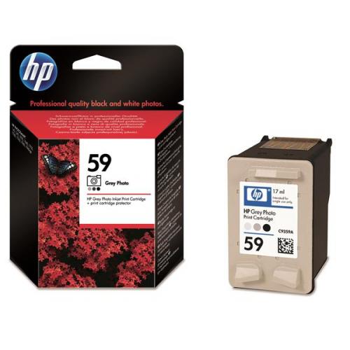 HP 59 cartouche d'encre Gris Photo authentique C9359AE (TVA incluse)