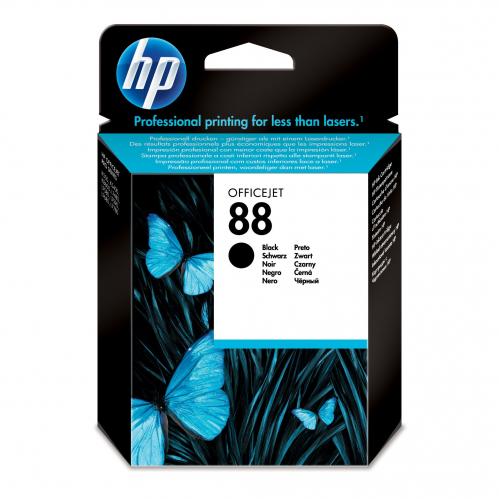 HP 88 cartouche d'encre Noire authentique C9385A (TVA incluse)