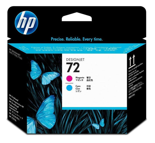 HP 72 Tête d'impression Magenta/Cyan authentique C9383A (TVA incluse)