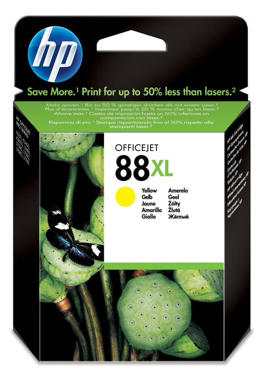 HP 88XL cartouche d'encre Jaune authentique C9393AE (TVA incluse)