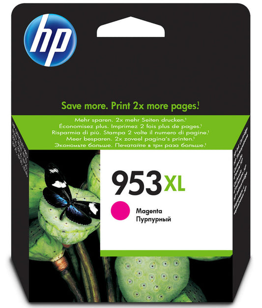 HP 953XL cartouche d'encre Magenta authentique F6U17AE (TVA incluse)