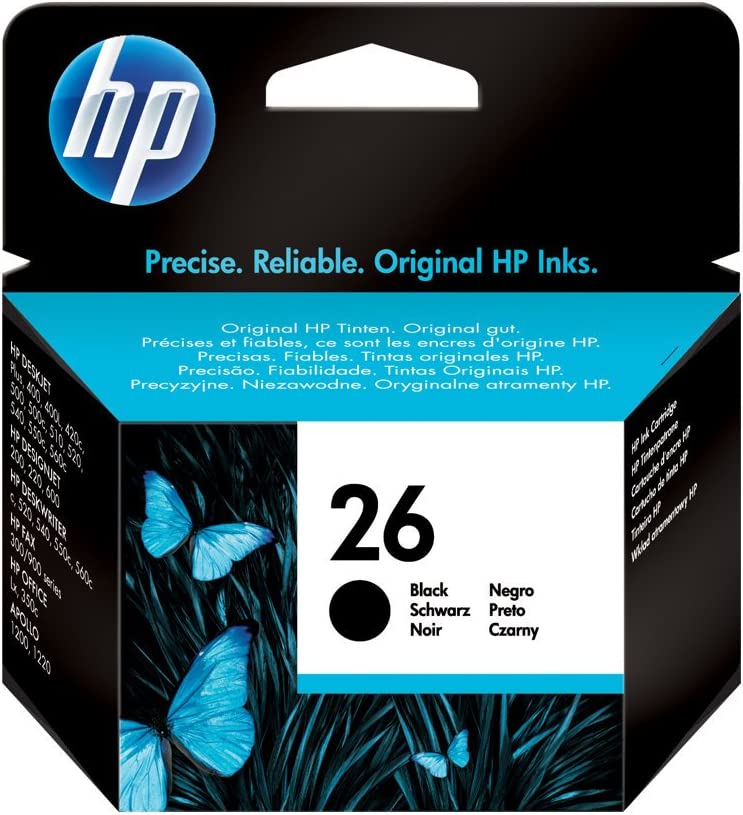 HP 26 51626AE cartouche d'encre authentique noir (TVA incluse)