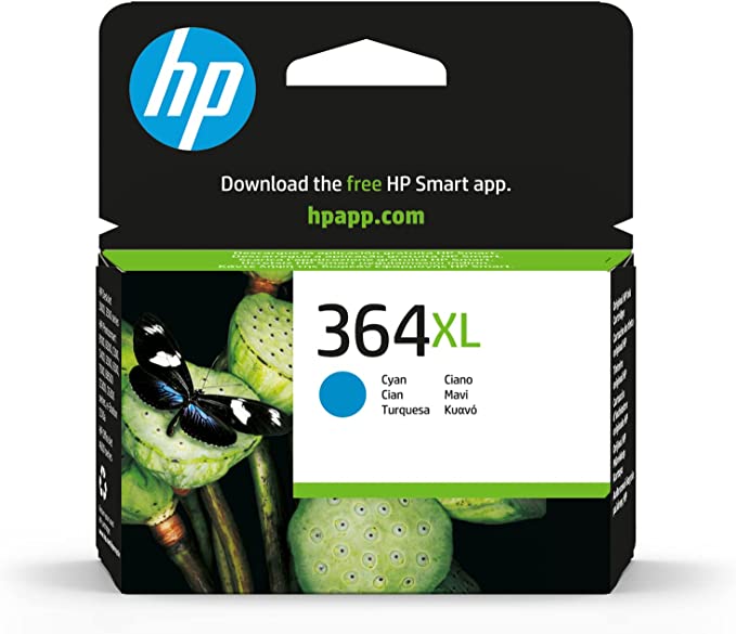 HP 364XL cartouche d'encre Cyan authentique CB323EE (TVA incluse)