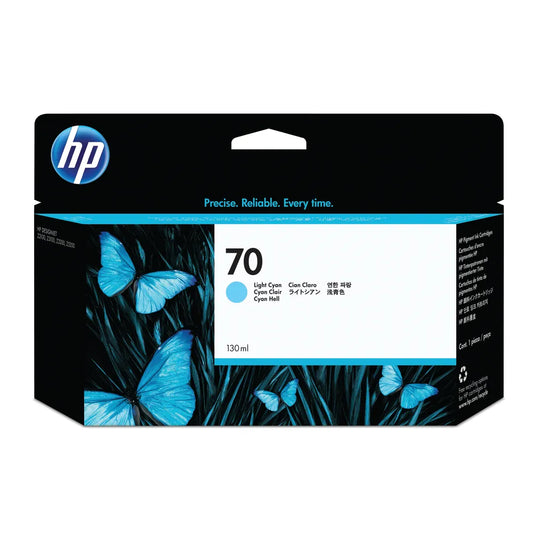 HP 70 cartouche d'encre Cyan Clair authentique C9390A (TVA incluse)