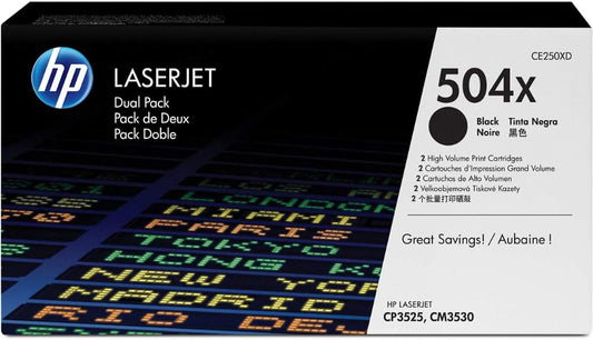 HP CE250XD (504X) Cartouche de toner Noir authentique (TVA incluse)