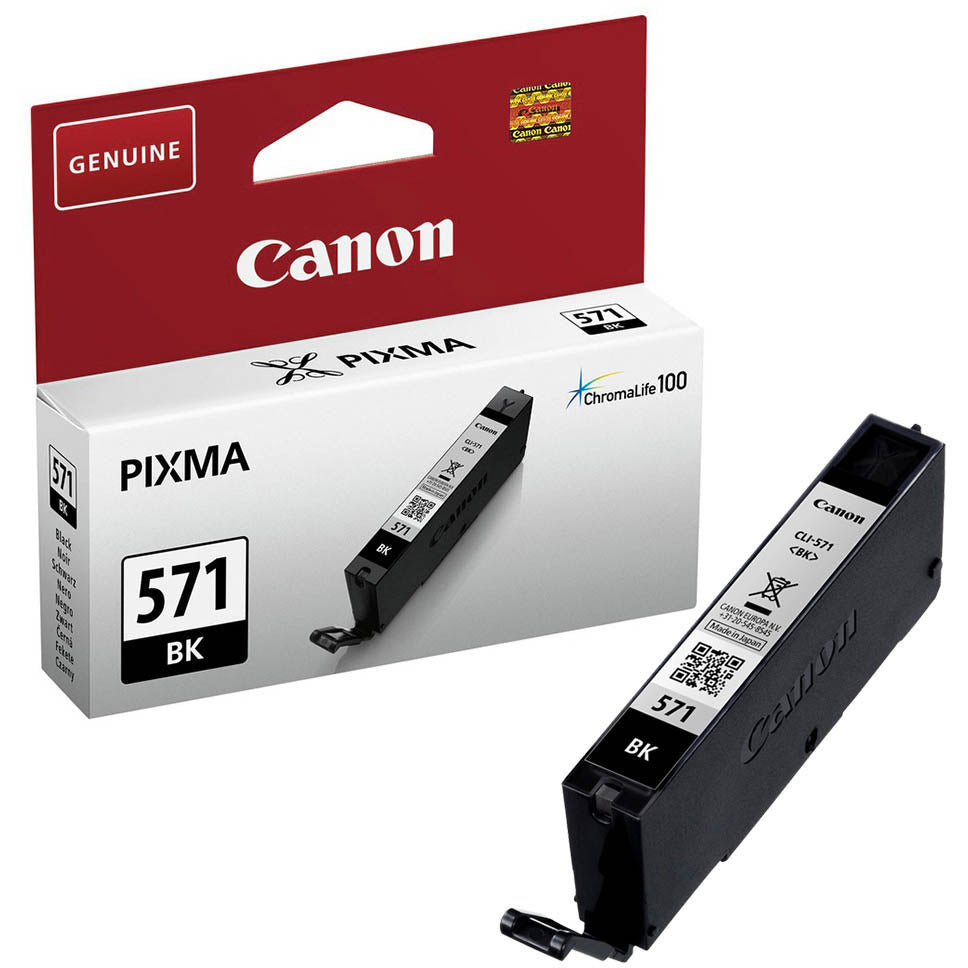 Canon CLI-571 Cartouche d'encre Noire authentique (TVA incluse)