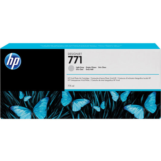 HP 771 cartouche d'encre Gris Clair authentique CE044A (TVA incluse)