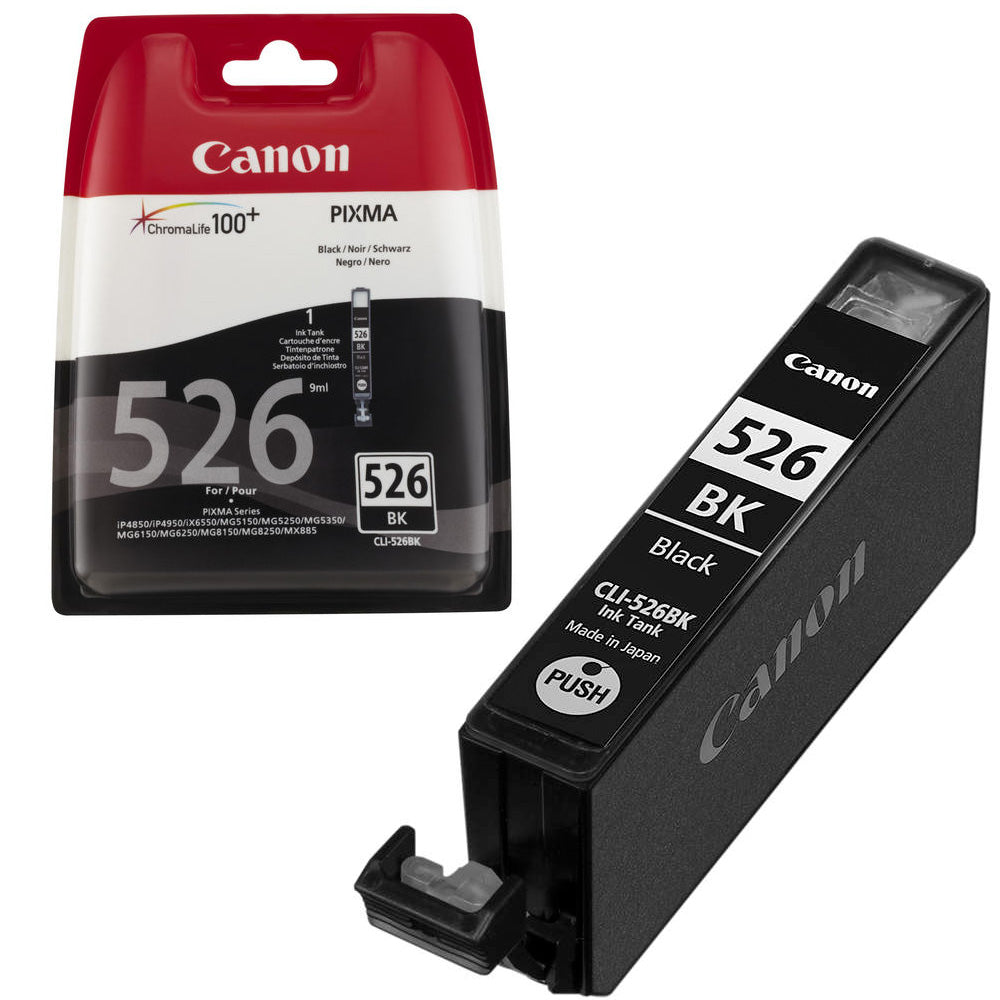 Canon CLI-526 cartouche d'encre Noire authentique (TVA incluse)