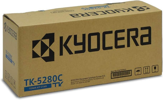 Kyocera TK-5280C (1T02TWCNL0) Cartouche de toner Cyan authentique (TVA incluse)