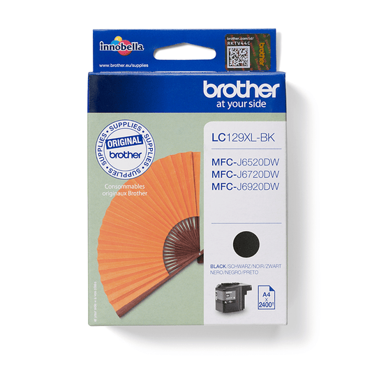 Brother LC129XLBK cartouche d'encre Noire authentique (TVA incluse)