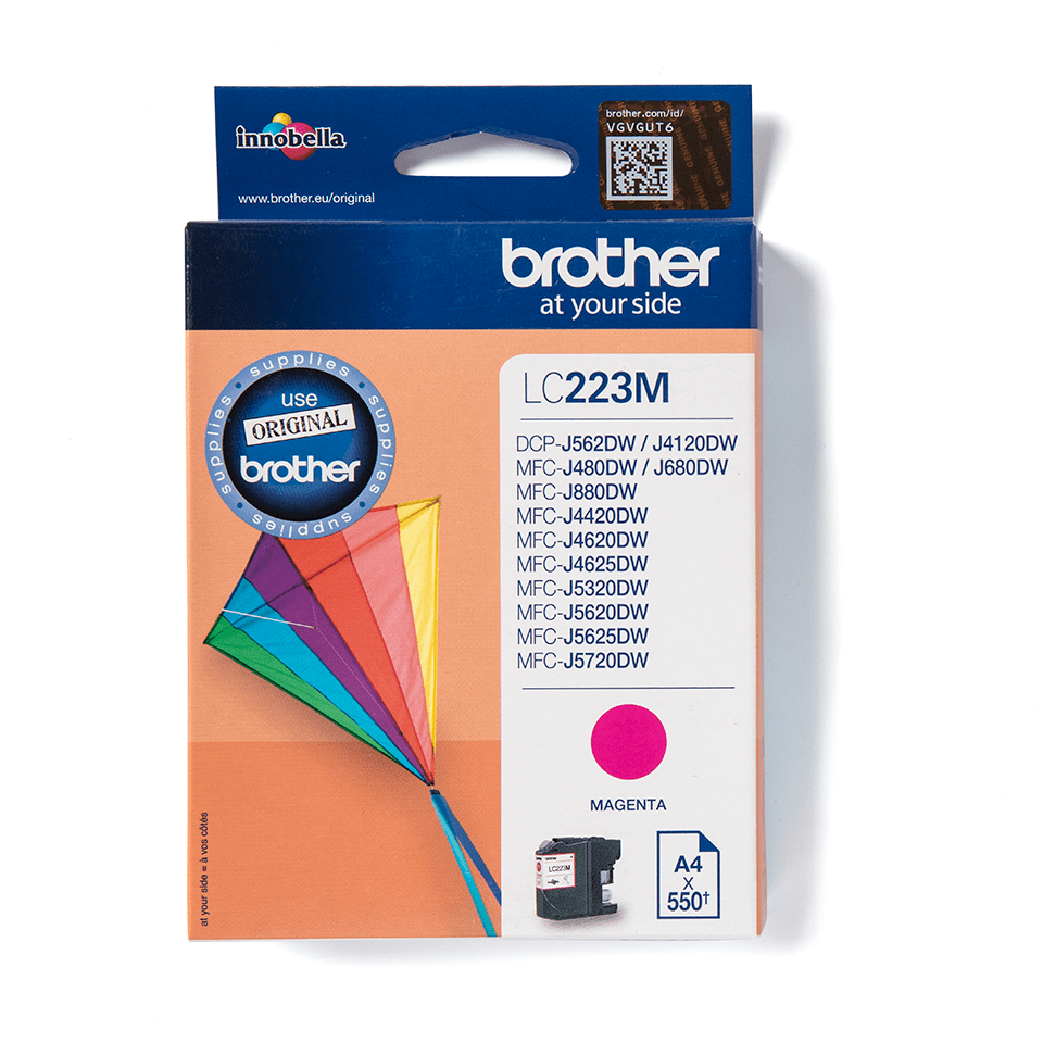 Brother LC223M cartouche d'encre Magenta authentique (TVA incluse)