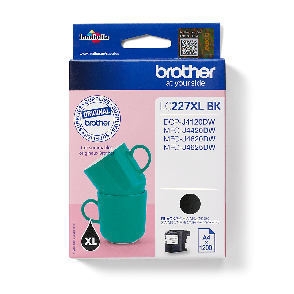 Brother LC227XL cartouche d'encre Noire authentique (TVA incluse)