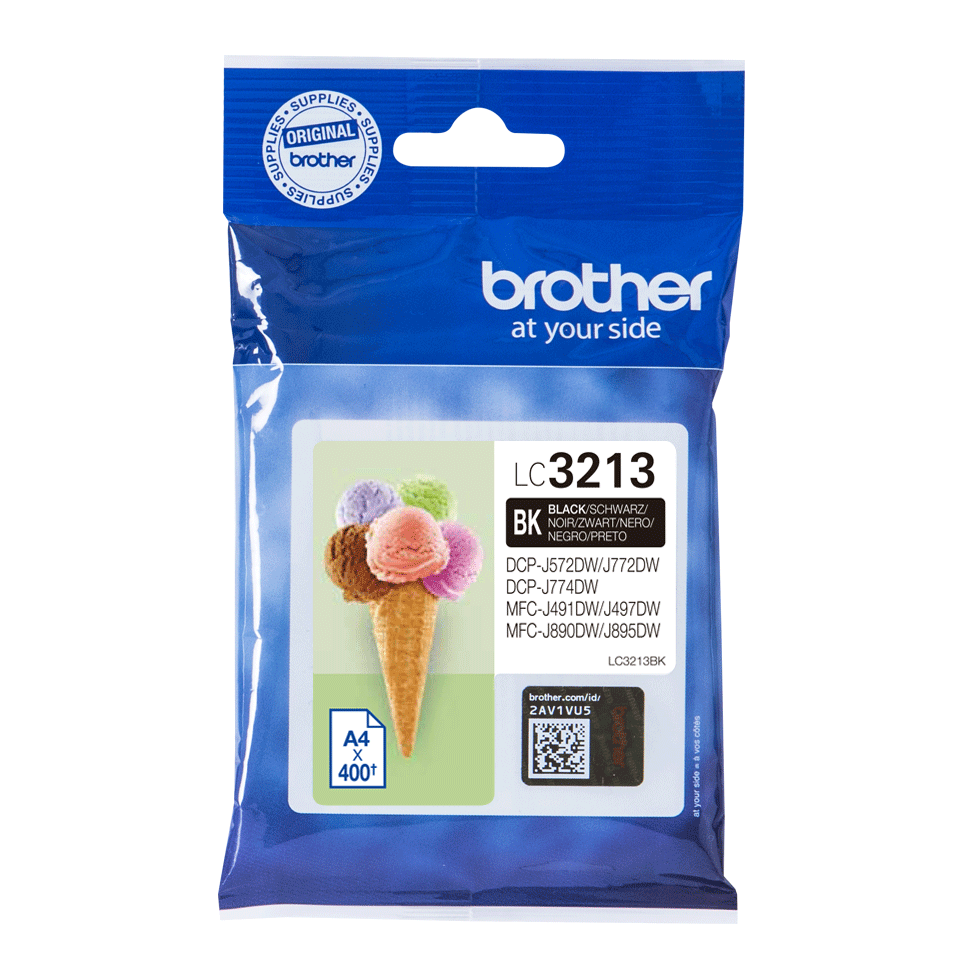 Brother LC3213BK cartouche d'encre Noire authentique (TVA incluse)