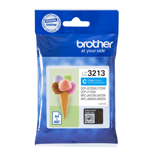 Brother LC3213C cartouche d'encre Cyan authentique (TVA incluse)