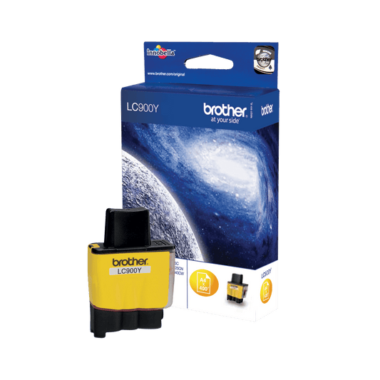 Brother LC900Y cartouche d'encre Jaune authentique (TVA incluse)