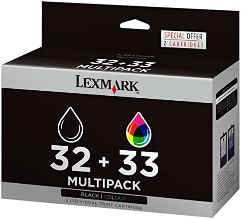 Lexmark 32 Noir et 33 couleur multipack 80D2951 cartouche d'encre Authentique (TVA incluse)