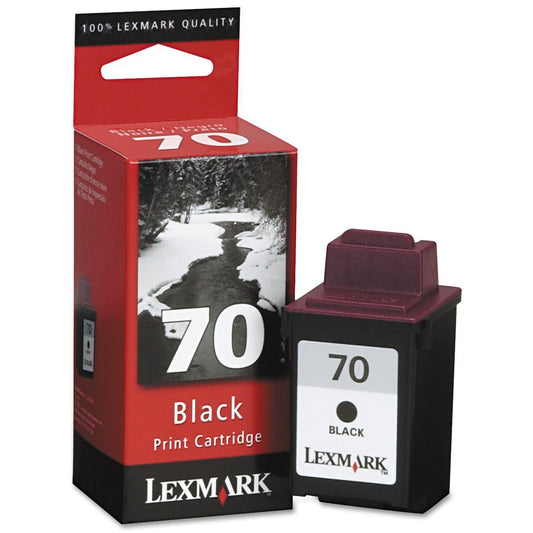 Lexmark 70 Noire cartouche d'encre authentique (TVA incluse)