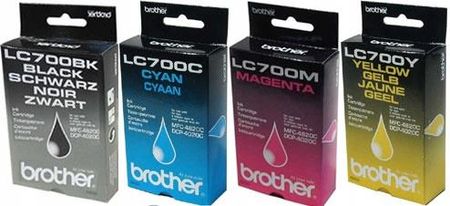 Brother LC700 Multipack cartouche d'encre C/M/Y/BK authentique (TVA incluse)