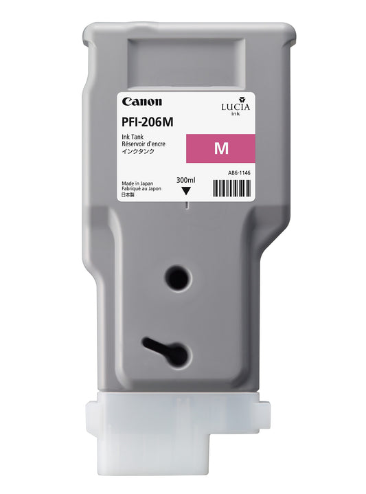 Canon PFI-206M Magenta Cartouche d'encre authentique 5305B001 (TVA incluse)