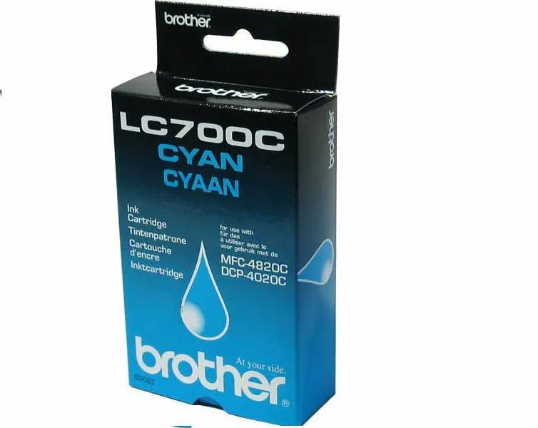 Brother LC700C cartouche d'encre Cyan authentique (TVA incluse)