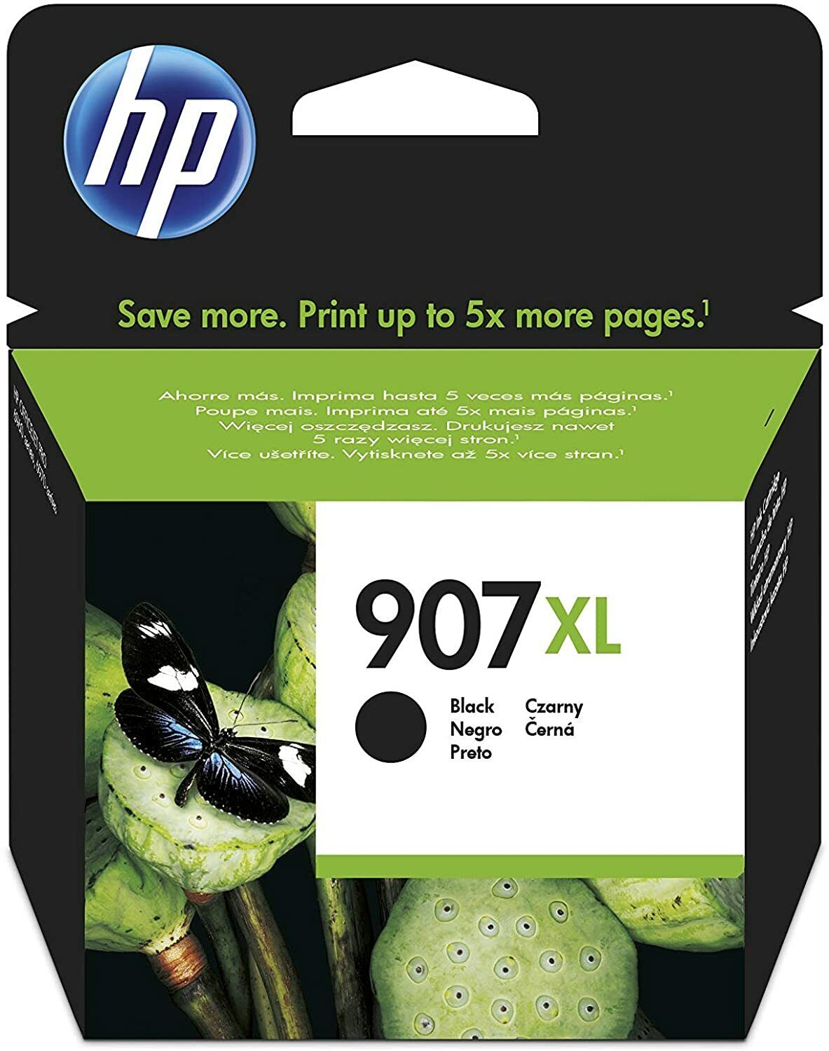 HP 907XL cartouche d'encre Noire authentique T6M19AE (TVA incluse)