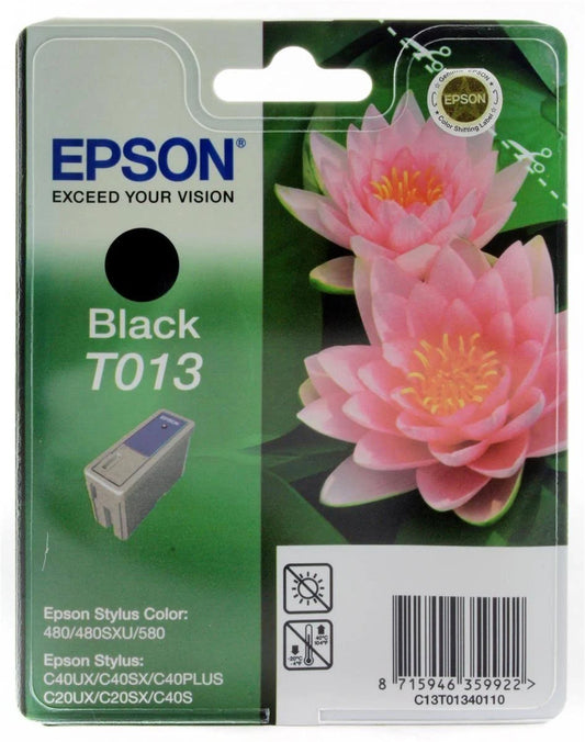 Epson T013 cartouche d'encre Noire authentique C13T01340110 (TVA incluse)